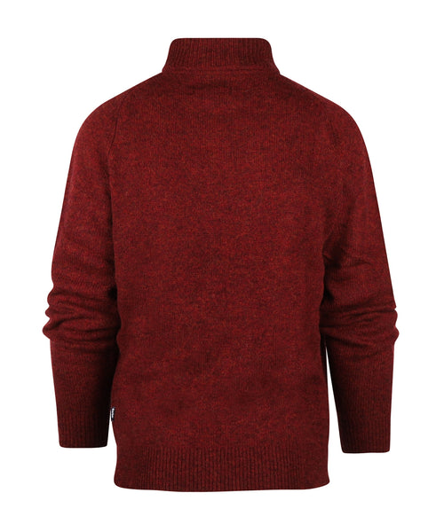 Barbour Talder Half Zip Knitted | Red