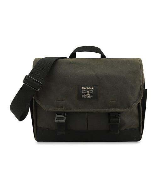 Barbour Field Wax Messenger | Green