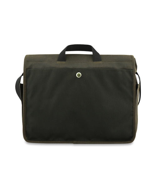 Barbour Field Wax Messenger | Green