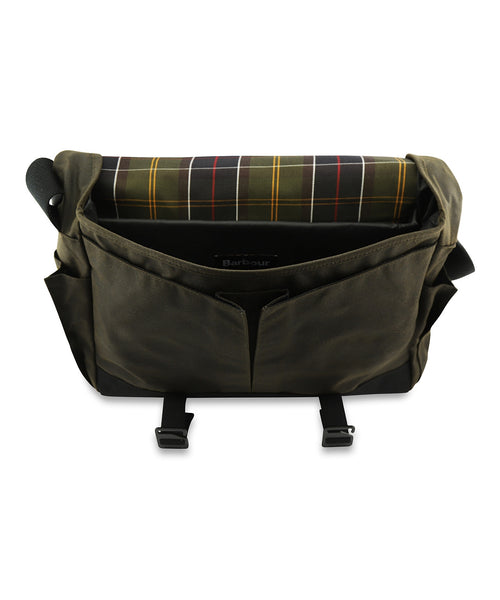 Barbour Field Wax Messenger | Green