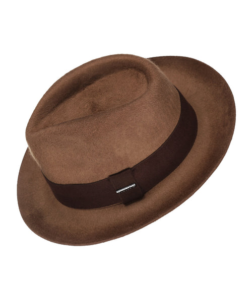 Stetson Fedora Woolfelt Suede | Bruin