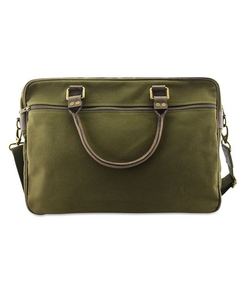 Canvas Briefcase | Olive