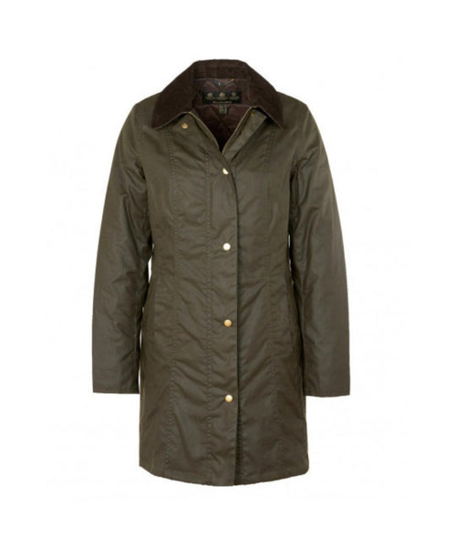 Barbour Belsay Wax Jacket Dames | Olive