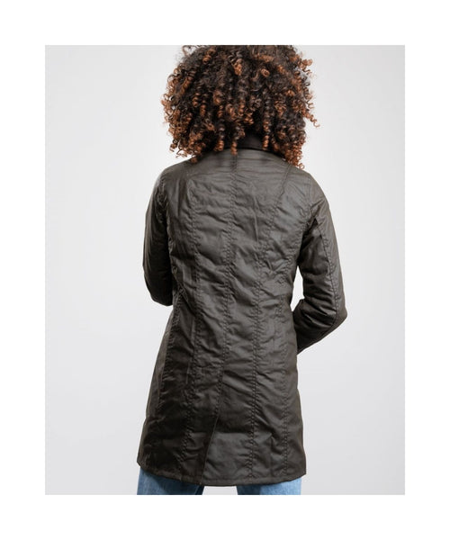 Barbour Belsay Wax Jacket Dames | Olive