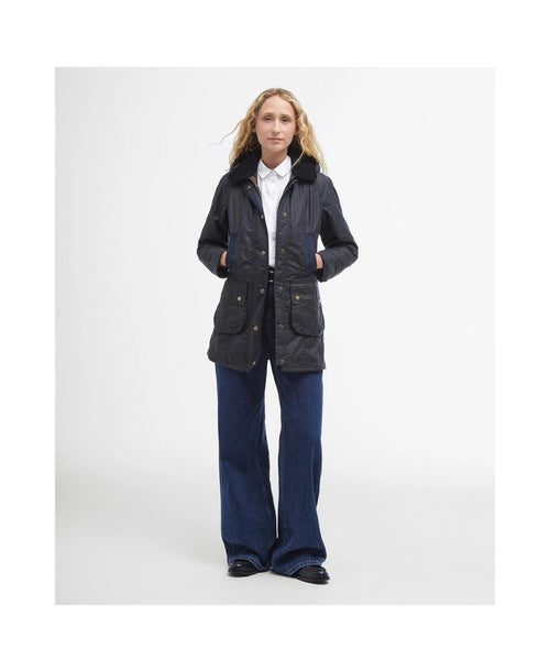 Barbour Bower Wax Jacket Women | Navy Blue