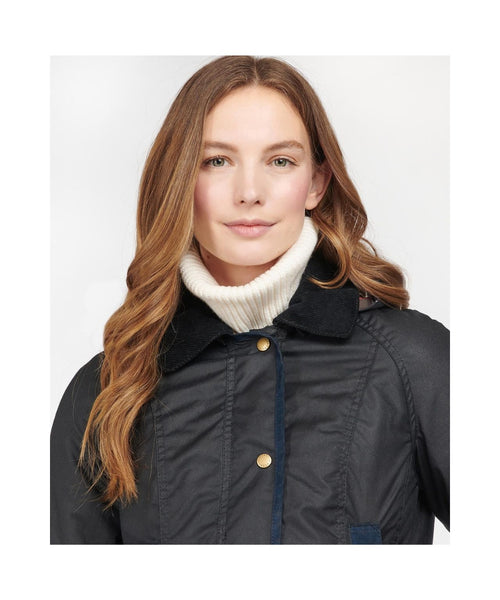 Barbour Bower Wax Jacket Women | Navy Blue