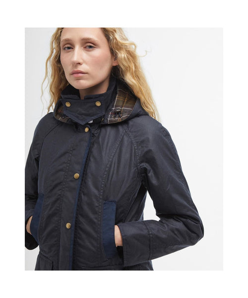 Barbour Bower Wax Jacket Women | Navy Blue