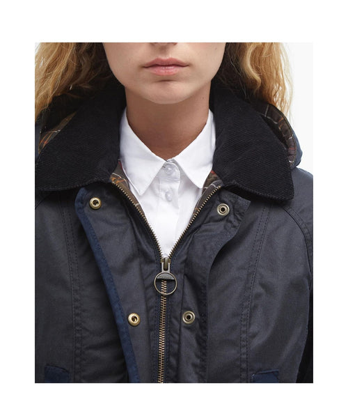 Barbour Bower Wax Jacket Women | Navy Blue