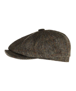 Scott Harris Tweed Newsboy Cap | Groen